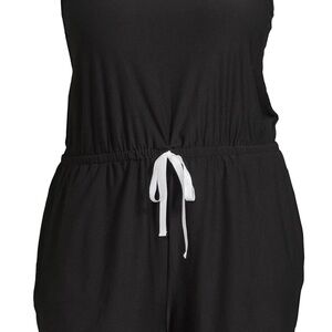 Terra & Sky Black Jumpsuit with White Drawstring and same style in Grey